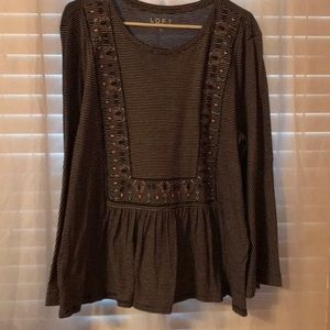 Loft brand striped top.